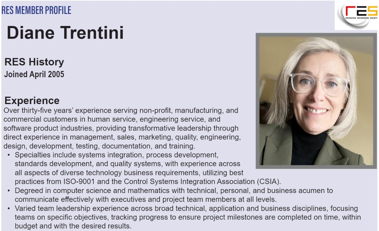 Diane Trentini featured in April 2024 RES Magazine